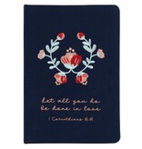 Embroidered Journal - Let All You Do
