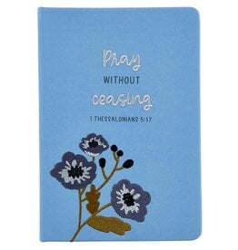 Embroidered Journal - Pray Without Ceasing