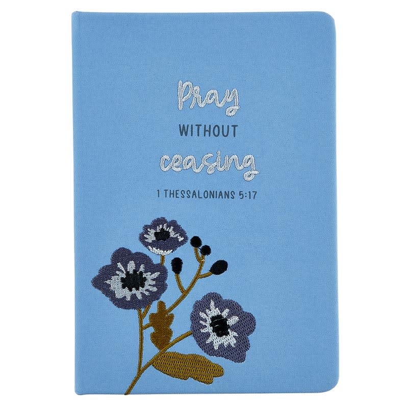Embroidered Journal - Pray Without Ceasing