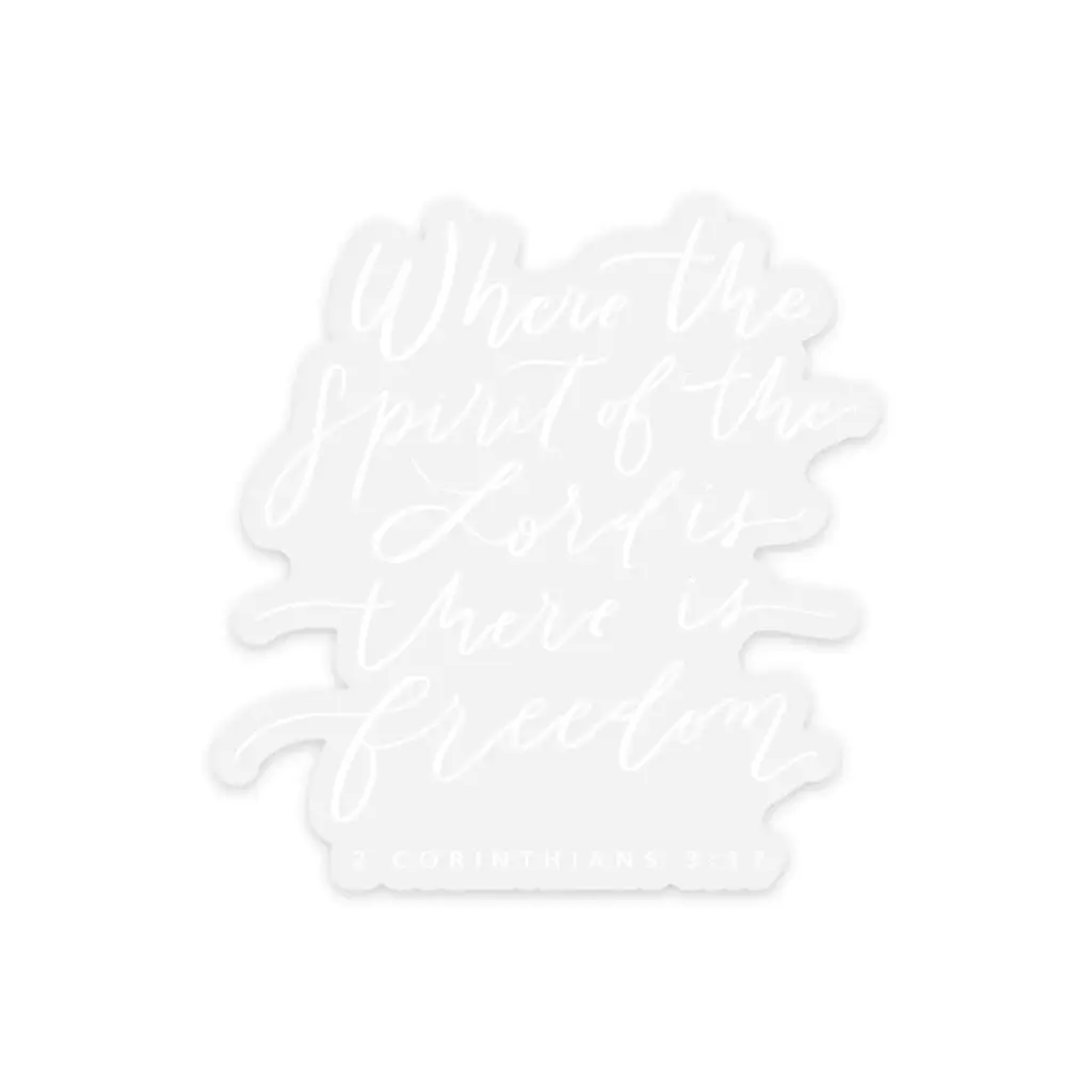 2 Corinthians 3:17 Scripture Sticker