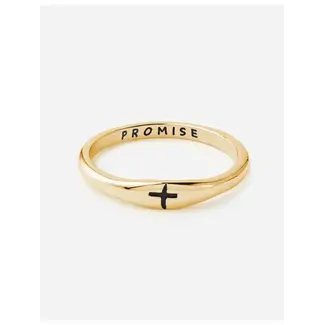 Gold Promise Ring - Size 10