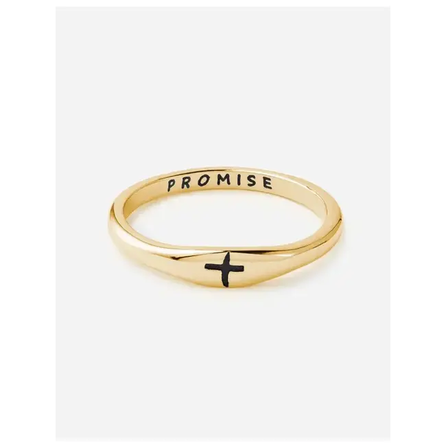 Gold Promise Ring - Size 10