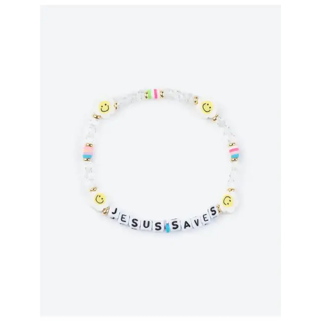 Jesus Saves Letter Bracelet