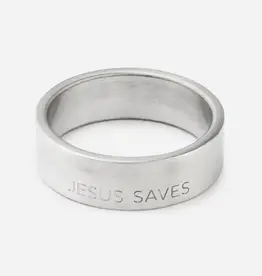 Jesus Saves Silver Ring - 6