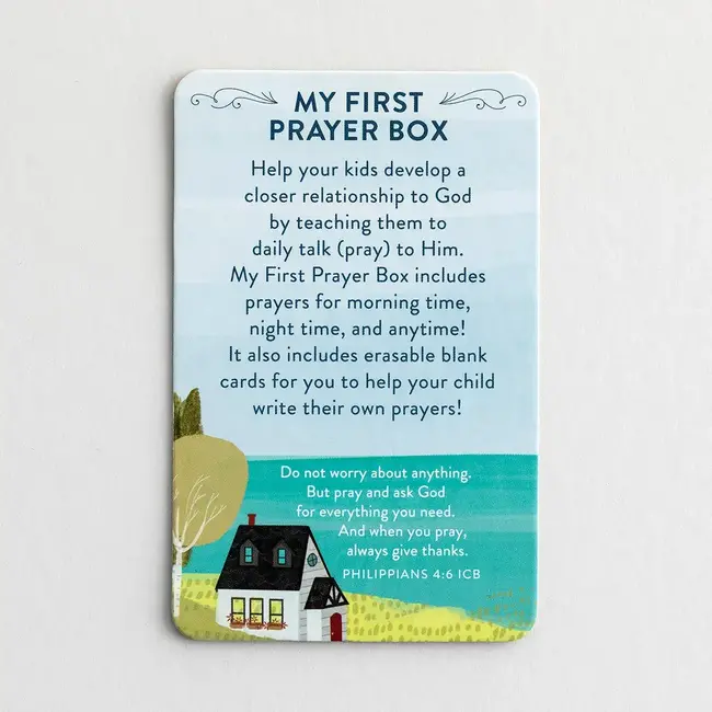 My First Prayer Box and Bible Memory Verse Cards Set