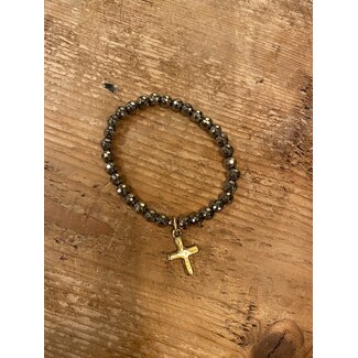 Emma James Gold Cross Bracelet