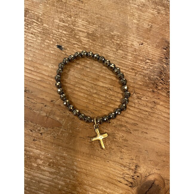 Emma James Gold Cross Bracelet