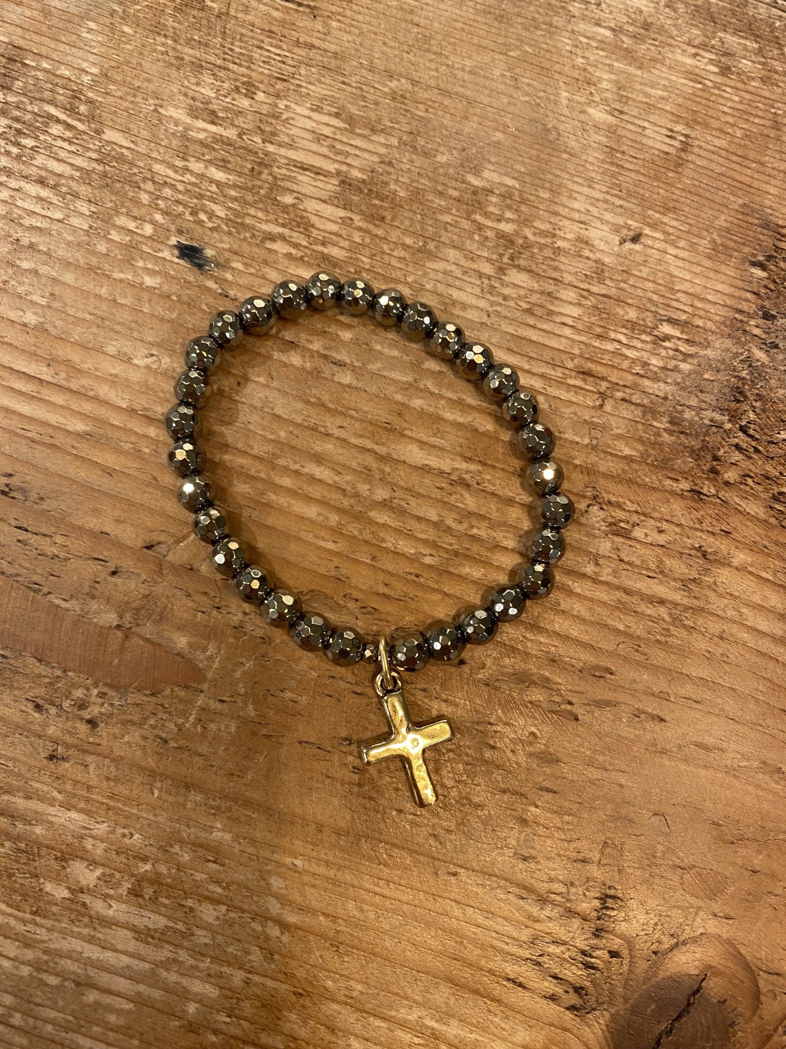 Emma James Gold Cross Bracelet