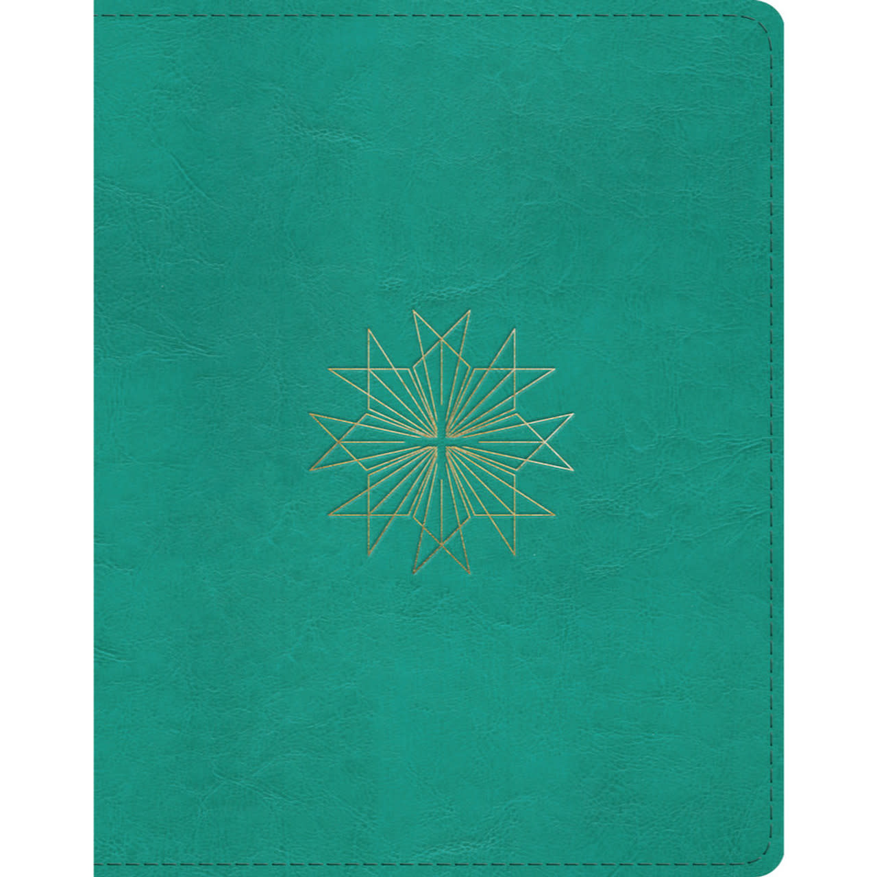 ESV Single Column Journaling Bible TruTone, Teal, Resplendent Cross Design