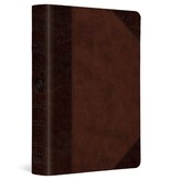 ESV Large Print Compact Bible  TruTone®, Brown/Walnut, Portfolio Design