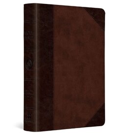 ESV Large Print Compact Bible  TruTone®, Brown/Walnut, Portfolio Design