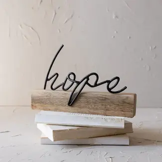 Hope Wire Wood Block