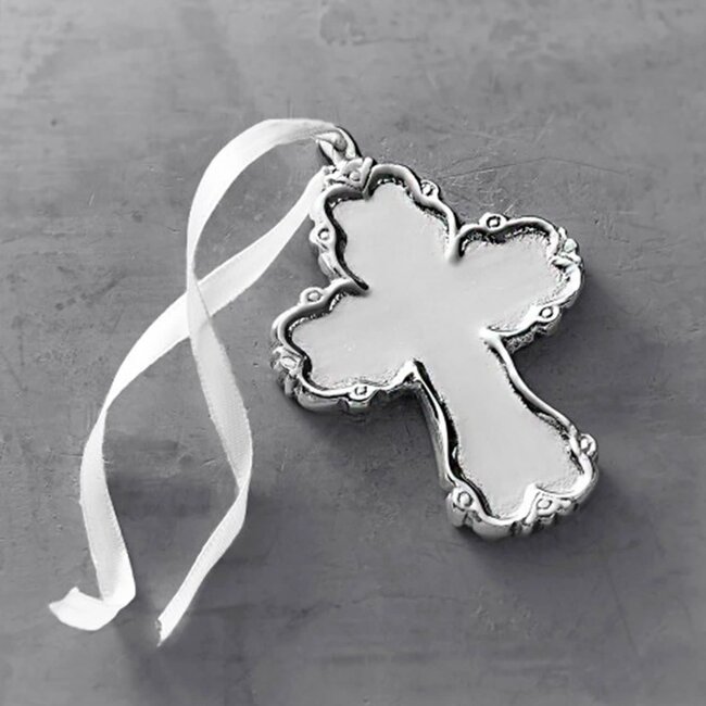 Baby Princess Aluminum Cross Ornament