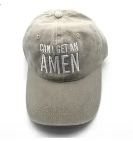 Can I Get An Amen Baseball Hat - Khaki