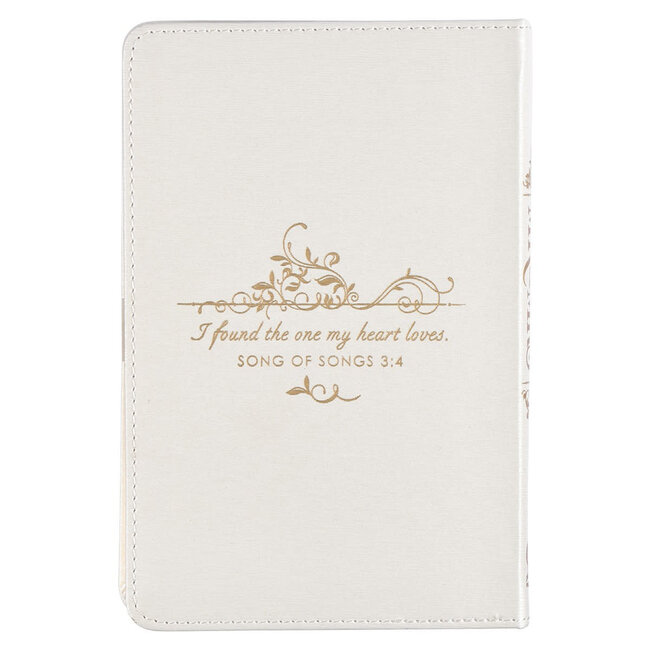 Mr. & Mrs. 366 Devotions for Couples White Faux Leather Devotional