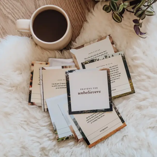 Prayers for Unbelievers Verse Card Set
