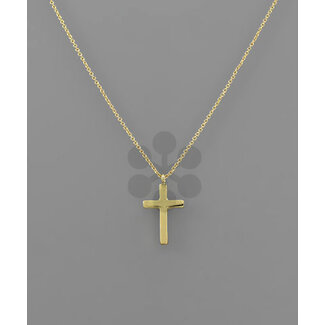 Gold Cross Pendant Necklace