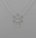 Wavy Cross Necklace
