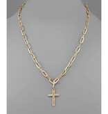 Cross Pendant Chain Necklace