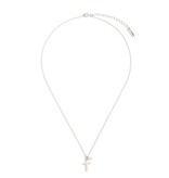 Dainty Cross Necklace - Silver