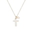 Dainty Cross Necklace - Silver