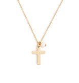 Dainty Cross Necklace - Gold