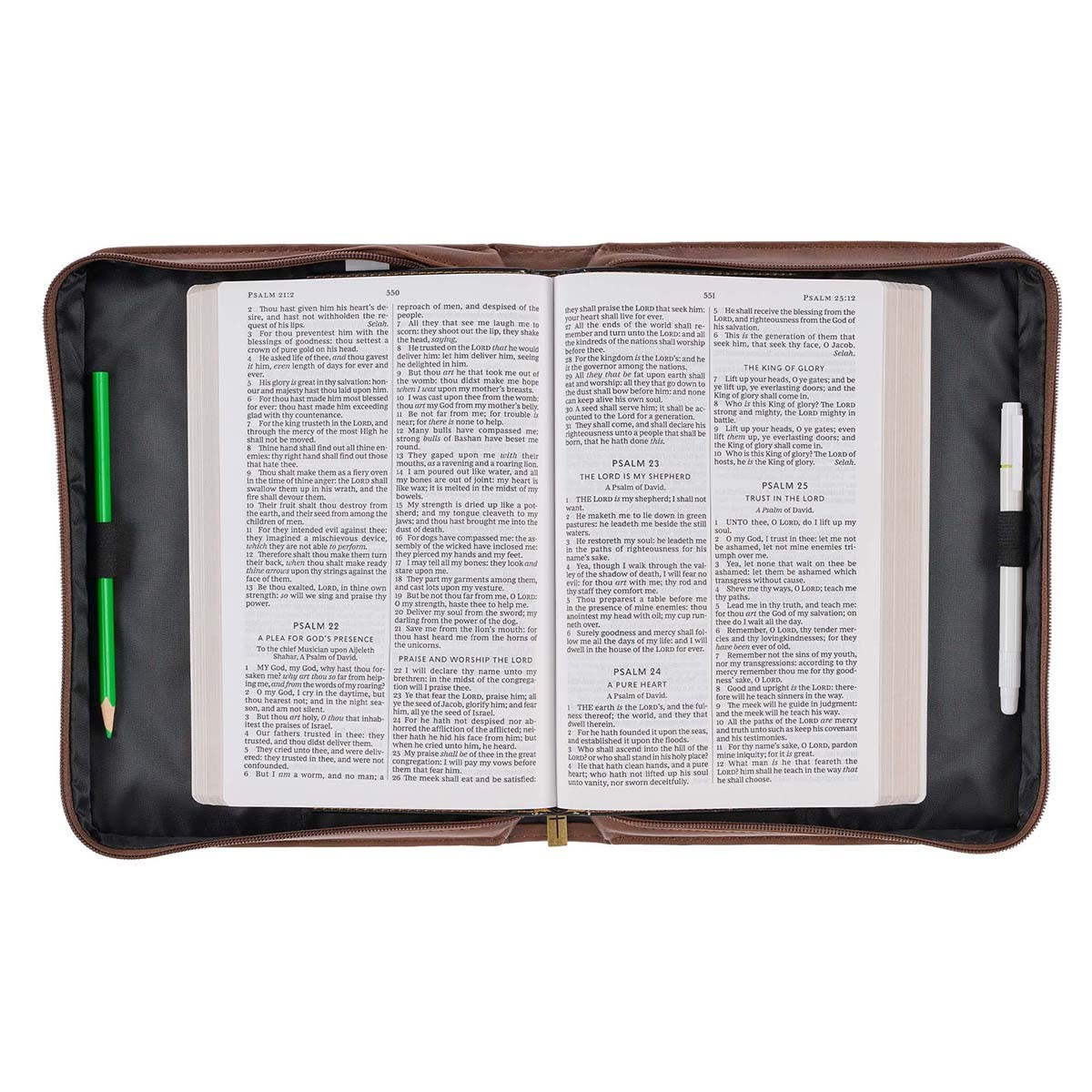 On Wings Like Eagles Brown Faux Leather Extra Large Bible Cover - Isaiah 40:31