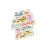 He Cares For You Sticker