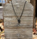 Lava Stone Cross Necklace