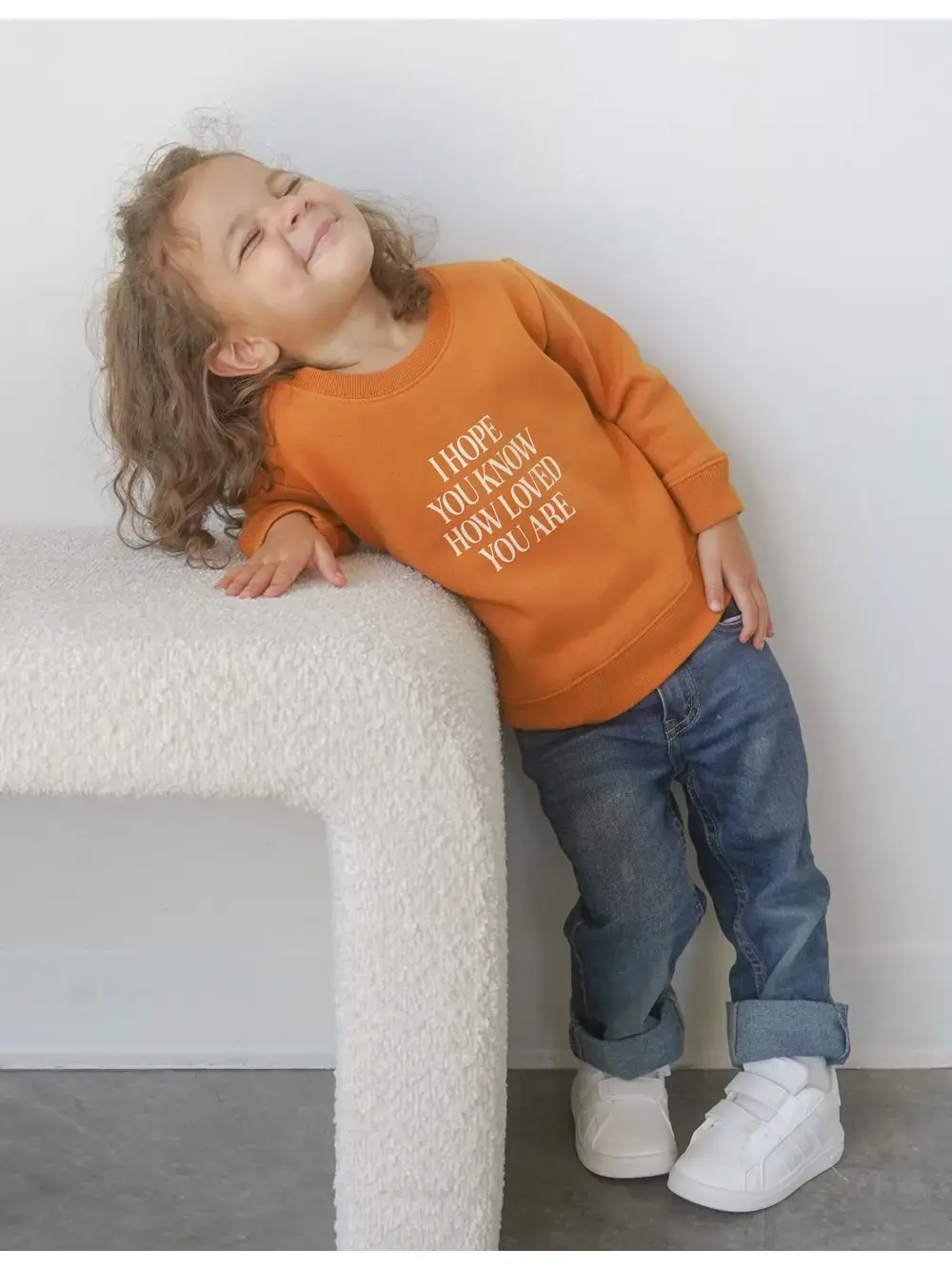 I Hope You Know Orange Crewneck -
