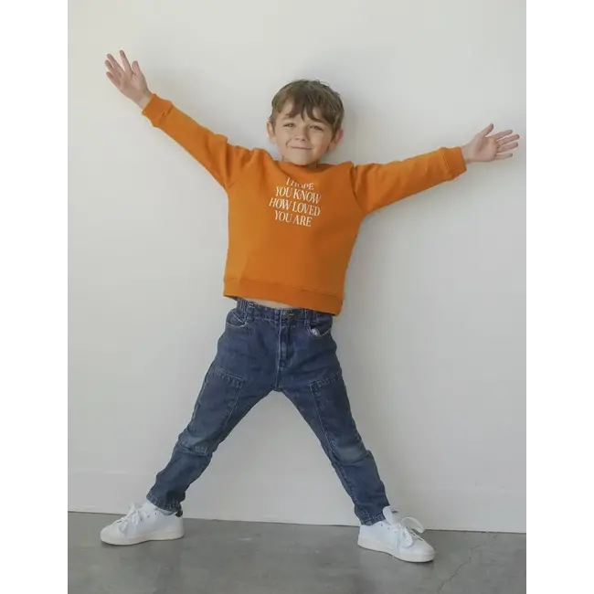 I Hope You Know Orange Crewneck -