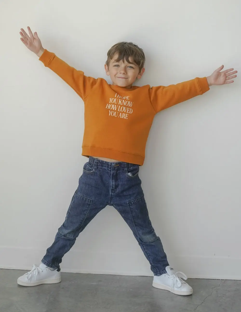 I Hope You Know Orange Crewneck -