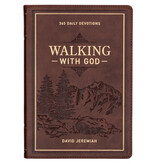 David Jeremiah Walking With God Large Print Brown Faux Leather Devotional