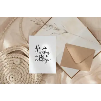 Working in the Waiting Greeting Card