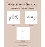 3-Pack Faith Temporary Tattoos