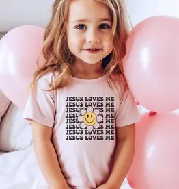 Jesus Loves Me Smiley Kid's Christian Graphic Tee
