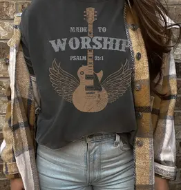 Made To Worship Christian Graphic Tee -