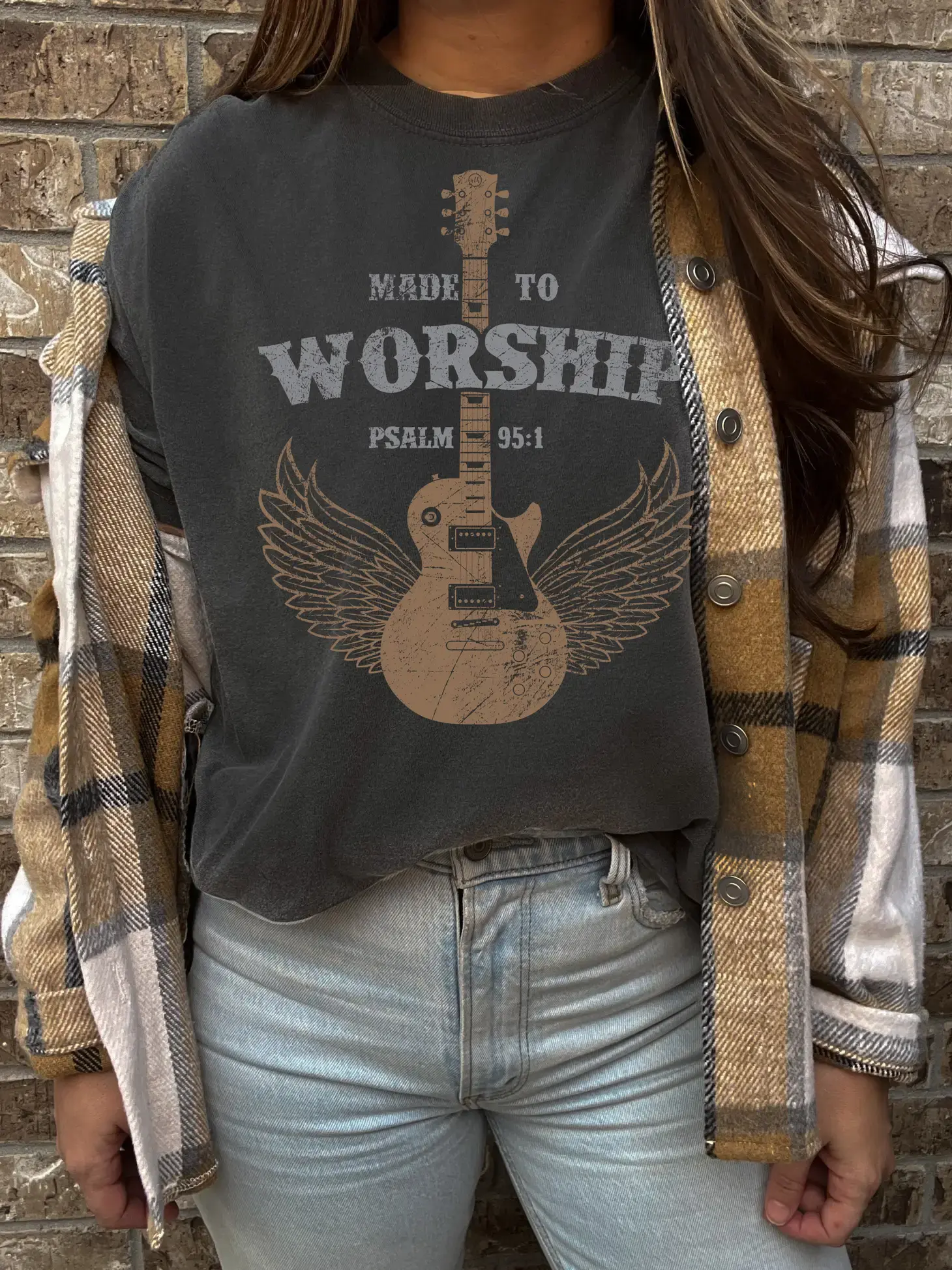Made To Worship Christian Graphic Tee -