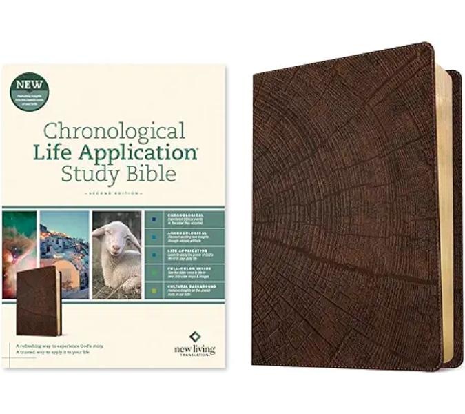 NLT Chronological Life App. Study Bible, (2nd Ed.) Heritage Oak Brown