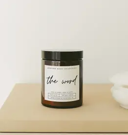 The Word Soy Wax Candle