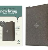 NLT Compact Giant Print Bible, Filament-Enabled Ed. Woven Cross Gray