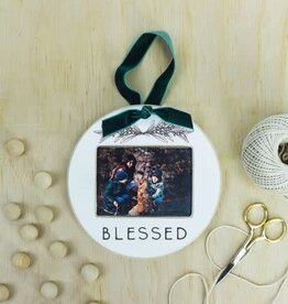 Farmhouse Christmas-Winter Berry-Blessed Ornament