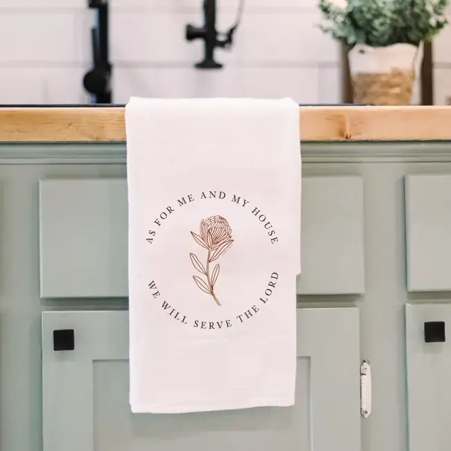 As For Me And My House Tea Towel