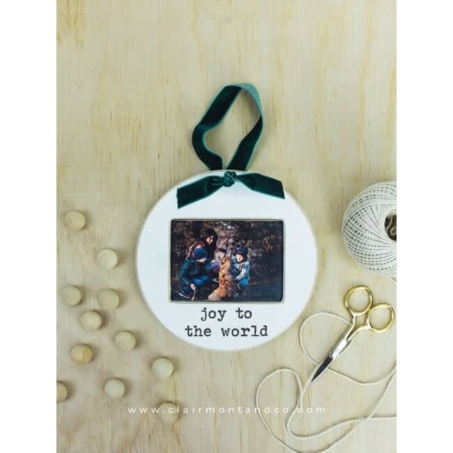 Joy To The World Photo Frame Ornament