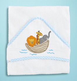 Noah's Ark Applique Hooded Towel