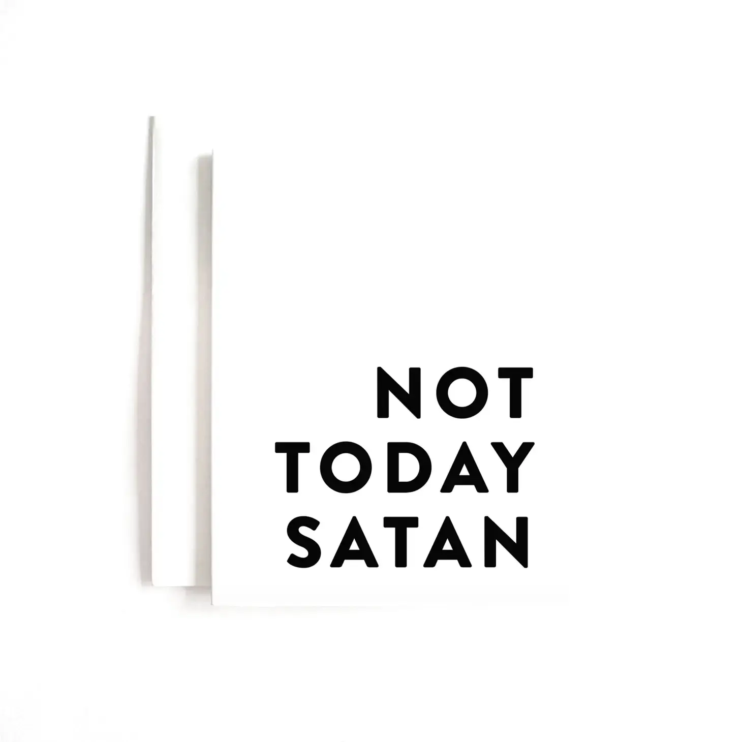 Not Today Satan Card - Joy Paper Co