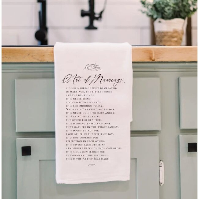 Art of Marriage Tea Towel