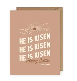 He is Risen Easter Greeting Card