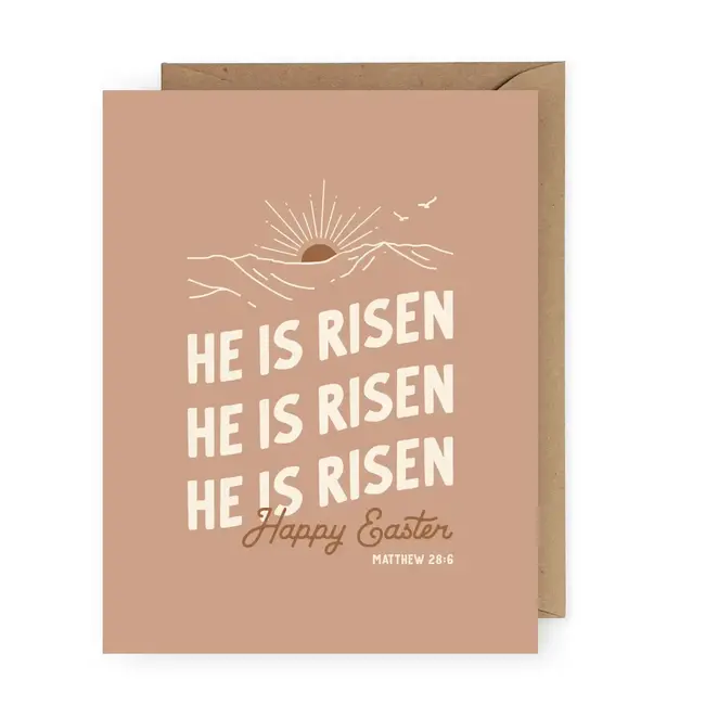 He is Risen Easter Greeting Card