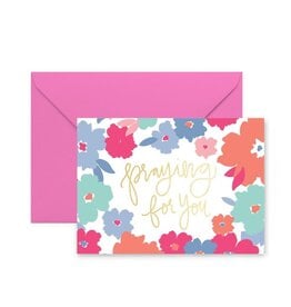 Praying For You Floral Greeting Card